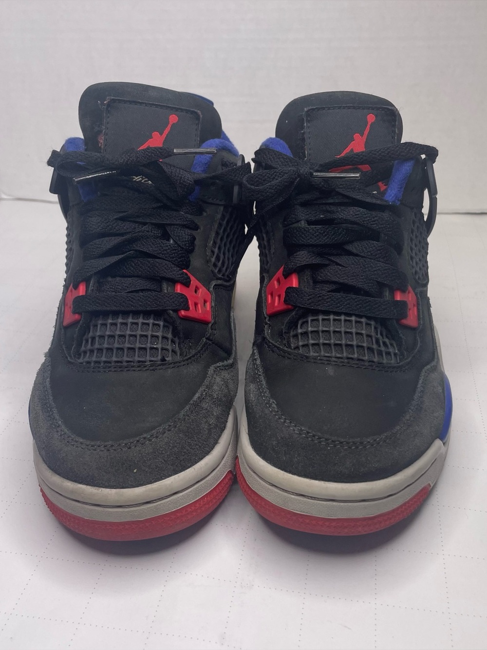 Boys Nike Air Jordan 4 Rare Air Mid Top Basketball Sneaker Colorblock Lace Up 4Y